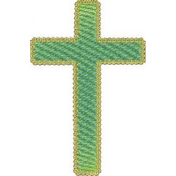 Stickdatei - Kreuz zweifarbig